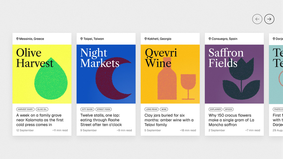 Travel Story Cards